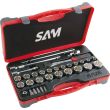 Coffret 1/2'' de 32 outils 12 pans en mm - SAM OUTILLAGE - 775-S32 pas cher