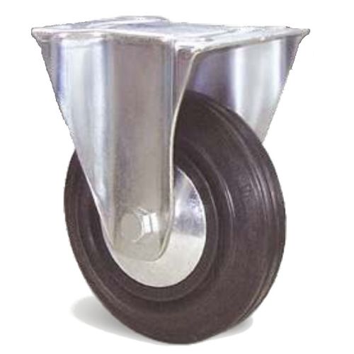 Roulette Portroll et Manuroll caoutchouc noir à platine fixe 50mm - GUITEL HERVIEU - 700506 pas cher