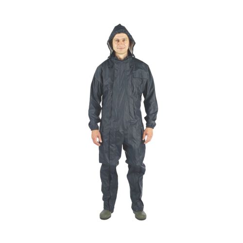 Combinaison de pluie PU COVERALL à doubles zips bleu marine TL COVERGUARD 50891 photo du produit Secondaire 1 L