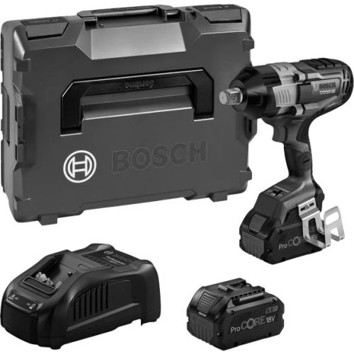 Boulonneuse à choc 18V GDS 18V-1600 HC + 2 batteries 8Ah + chargeur en coffret L-BOXX - BOSCH - 06019M1002 pas cher