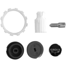 Kit de fixations de poignée Grohe pour croisillon treflor chromé - 45123-000 pas cher Principale M