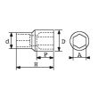 Douille 1/2'' pour empreinte Torx® 12 - SAM OUTILLAGE - STX-12 pas cher Secondaire 1 S