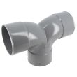 Coude double parallèle D 63mm femelle-femelle à 87°30 en PVC – NICOLL - OL88 pas cher