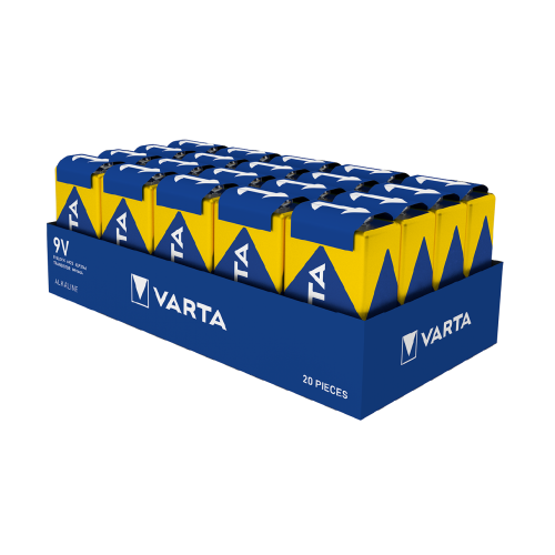 Bo&icirc;te de 20 piles alcalines INDUSTRIAL Pro 9V 6LR61 - VARTA - 4922121111 pas cher