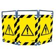 Barrière paravent PVC danger jaune/noir VISO TRAVO100DAN photo du produit