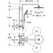 Colonne de douche VITALIO JOY SYSTEM 210 avec mitigeur thermostatique GROHE 27965000 photo du produit Secondaire 1 S