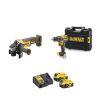 Pack 2 outils 18V XR (DCD791 + DCG405) + 2 batteries 5Ah + chargeur + coffret T-STAK - DEWALT - DCK2020P2T pas cher