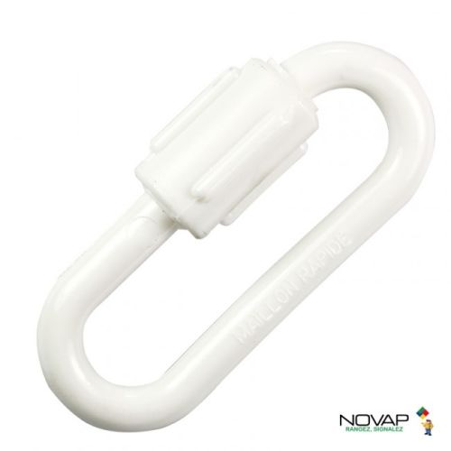 Maillon rapide blanc 8 mm NOVAP 1782112 photo du produit Principale L