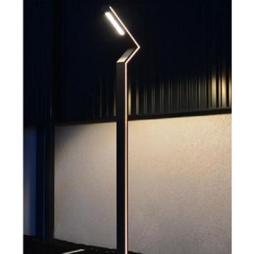 Lampadaire ZIGZAG Miidex lighting éclairage public voie piéton LED 80 W 4000 K 5 m gris anthracite - 9102 photo du produit Secondaire 1 L