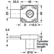 Serrure en applique SYMO gauche - HAFELE - 232.25.610 pas cher Secondaire 1 S