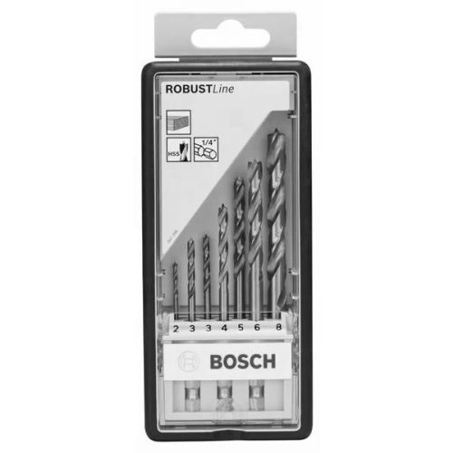 Coffret de 7 mèches à bois hélicoidales 1/4'' - BOSCH - 2607019923 pas cher Secondaire 1 L