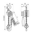 Palan manuel Stockman à levier 250 kg - DBN25-1.5M photo du produit Secondaire 1 S