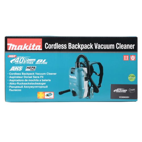 Aspirateur à dos XGT 40 V Max + AWS + carton (sans batterie ni chargeur) MAKITA VC009GZ01 photo du produit Secondaire 10 L