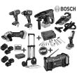 Pack 18V 6 OUTILS + 3 + 2 Chargeur + 4 Batteries 2x4Ah +2x6Ah en coffret L-BOXX - BOSCH - 0615990H7P pas cher