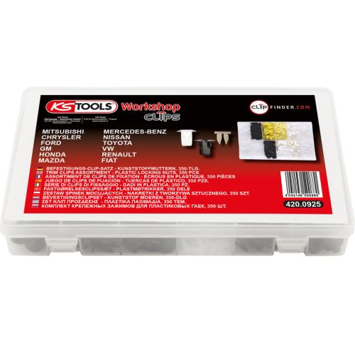 Assortiment d'écrous de blocage plastiques 350 pièces KS TOOLS 420.0925 photo du produit Secondaire 3 L