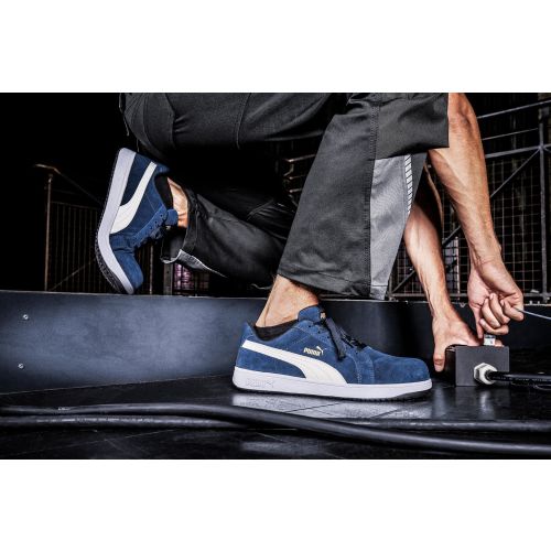 Chaussure de sécurité P 39 Suède Iconic Navy Low S1PL PUMA 640020 photo du produit Secondaire 6 L