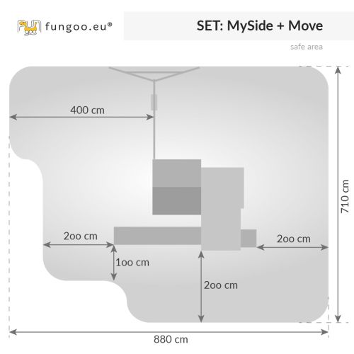 Aire de jeux Move myside - FUNGOO - 03519PT pas cher Secondaire 2 L