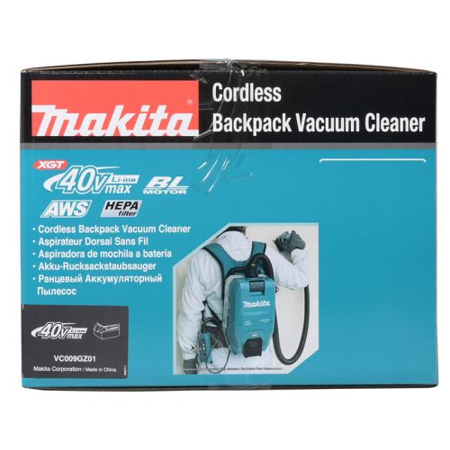 Aspirateur à dos XGT 40 V Max + AWS + carton (sans batterie ni chargeur) MAKITA VC009GZ01 photo du produit Secondaire 10 L