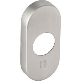 Kit rosace ovale trou diam&egrave;tre 22mm inox bross&eacute; - HERACLES - B-INOX-10 pas cher Principale M