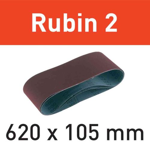 Bandes abrasives Rubin 2 L620X105 P150 RU2/10 - FESTOOL - 499154 pas cher