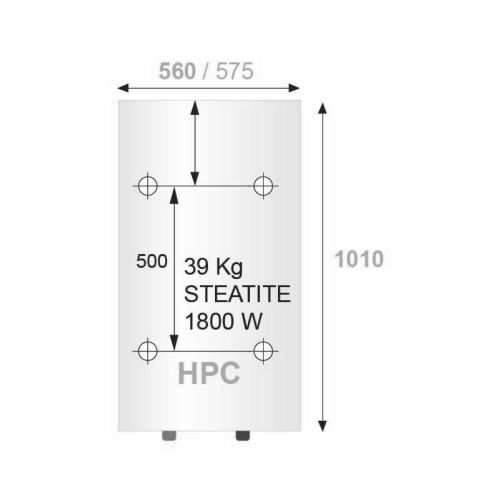 Chauffe-eau &eacute;lectrique vertical mural compact D560 HPC+ 150L - ARISTON &ndash; 3000401 pas cher Secondaire 1 L