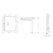 Siège de douche rabattable 8 points de fixations ONYX blanc AKW 02801WH-LS photo du produit Secondaire 1 S