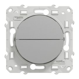 Bouton poussoir ODACE en aluminium à 2 bouton montée/descente pour volets - SCHNEIDER ELECTRIC - S530207 pas cher Principale M