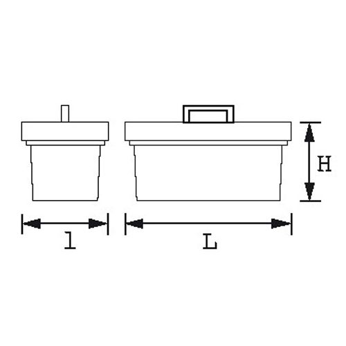 Boîte à outils vide Sam Outillage métalliques à 2 cases - SAM-591-PBV photo du produit Secondaire 1 L