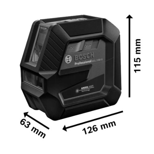 Laser vert 2 points et lignes GCL 2-50 G avec support RM 10 - BOSCH - 0601066M00 pas cher Secondaire 1 L