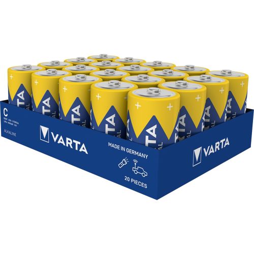 Boîte de 20 piles alcalines INDUSTRIAL Pro 1,5V LR14 - VARTA - 4014211111 pas cher
