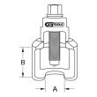 Extracteur de rotule universel vibro-impact 32x90 mm KS TOOLS 460.0475 photo du produit Secondaire 1 S