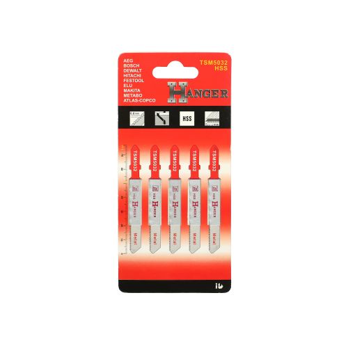 5 lames pour scie sauteuse (TSM5032) - HANGER - 150203 pas cher Secondaire 1 L