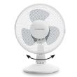 Ventilateur de table 25W 2 vitesses blanc TVE 10 TROTEC 23/3025B photo du produit