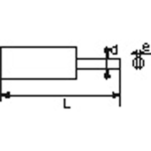 Set 3 embouts 1/4'' tendres pour matériaux durs fente 4mm - SAM OUTILLAGE - E-111-F4 pas cher Secondaire 1 L