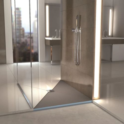 Receveur FUNDO PRIMO carré 900 x 900 x 40 mm trou central sans bonde WEDI 73735170 photo du produit Secondaire 3 L