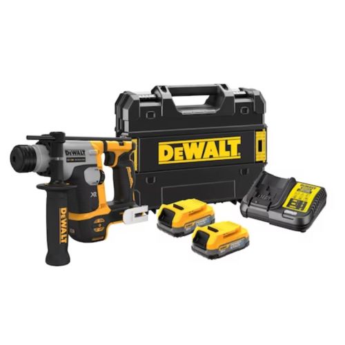 Perforateur SDS Plus 18 V XR Brushless Powerstack 1,4 J + 2 batteries 1,7 Ah + chargeur + coffret TSTAK DEWALT DCH172E2T-QW photo du produit