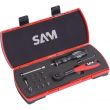 Coffret tournevis dynamométrique 1/4'' avec embouts de vissage - SAM OUTILLAGE - T-42J1 pas cher