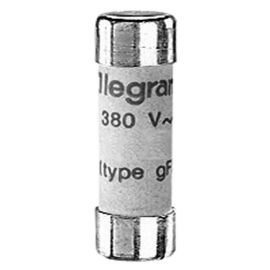 Cartouches industrielle cylindrique Legrand type gG 8 x 32 mm 6 A 400 V sans voyant boîtes de 10 pièces - 012306 pas cher Principale M