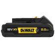 Batterie renforcée XR Li-Ion 18 V 2 Ah DEWALT DCB183G-XJ photo du produit