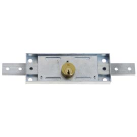 Serrure de rideau métallique Héraclès à cylindre rond 155x55 mm grand modèle photo du produit Principale M
