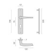 Ensemble sur plaque HIONNA type clé I argent HERACLES B-HIONNA-03 photo du produit