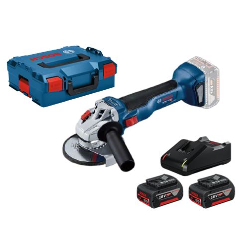 Meuleuse 18 V GWS 18V-10 + 2 batteries 4 Ah en coffret L-BOXX BOSCH 06019J4007 photo du produit Secondaire 2 L