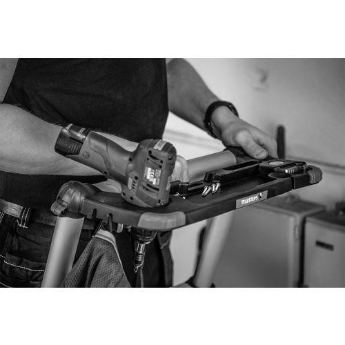Plateau porte-outils pour échelle Combi télescopique - TELESTEPS - TEL-9180PL pas cher Secondaire 1 L