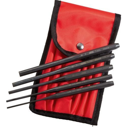 Jeu de 5 chasse-goupilles longs en trousse - SAM OUTILLAGE - 7-TR5A pas cher Principale L