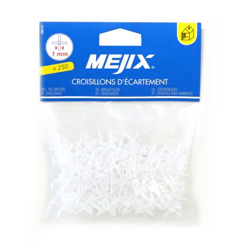 Croisillons d'écartement 1mm x 250 pcs MEJIX 180121 photo du produit Secondaire 2 L