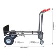Diable / chariot Stockman acier 2 en 1 250 / 350 kg - STA2 photo du produit Secondaire 2 S