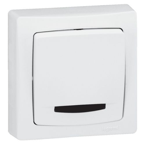 Bouton-poussoir lumineux ASL pour appareillage saillie 6A - LEGRAND - 086005 pas cher Principale L