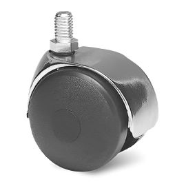 Roulette Guitel double galets 50 mm tige M8 chromée - 725110 pas cher Principale M