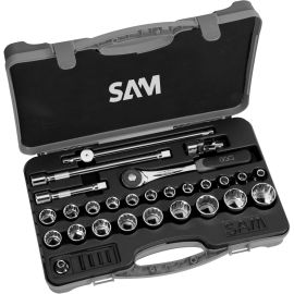 Coffret 1/2'' de 27 outils Sam outillage 12 pans en mm - 75-S27PA pas cher Principale M