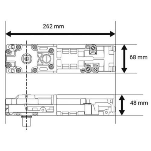 Pivot de sol Janus linteau sans arr&ecirc;t force 3 &ndash; SEVAX - SN306726N pas cher Secondaire 2 L